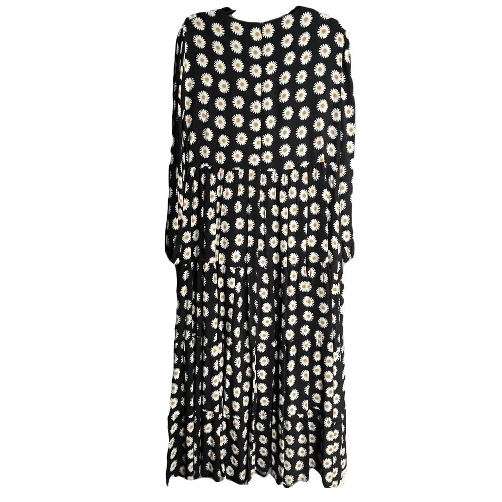 Zara Daisy Ruffled Tiered Long Sleeve Maxi Dress Womens size Small - Picture 3 of 8